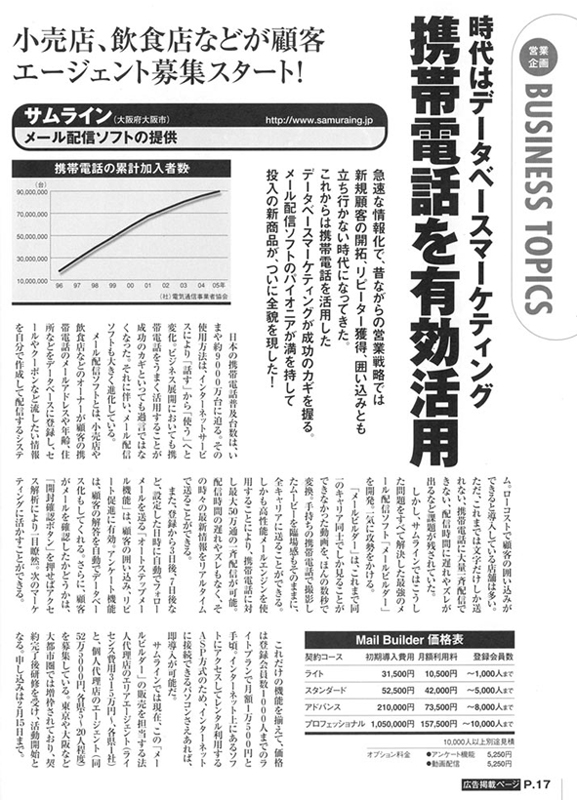 メールビルダー記事